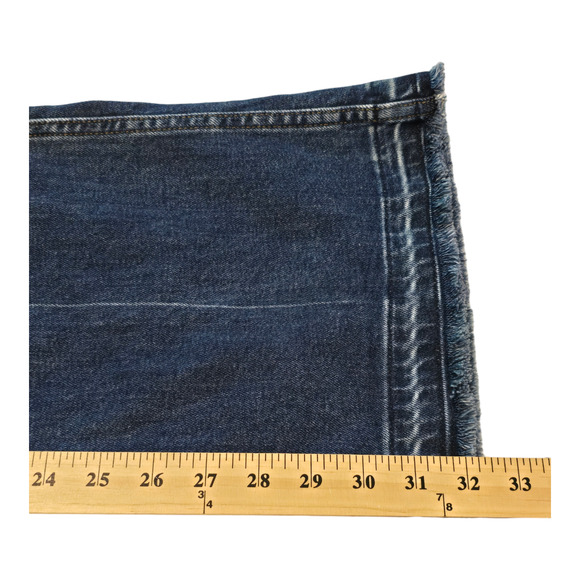 NoEnd Denim Jeans Womens Size 27 Blue Flare Mid-Rise Raw Hem Made in USA - Picture 15 of 16